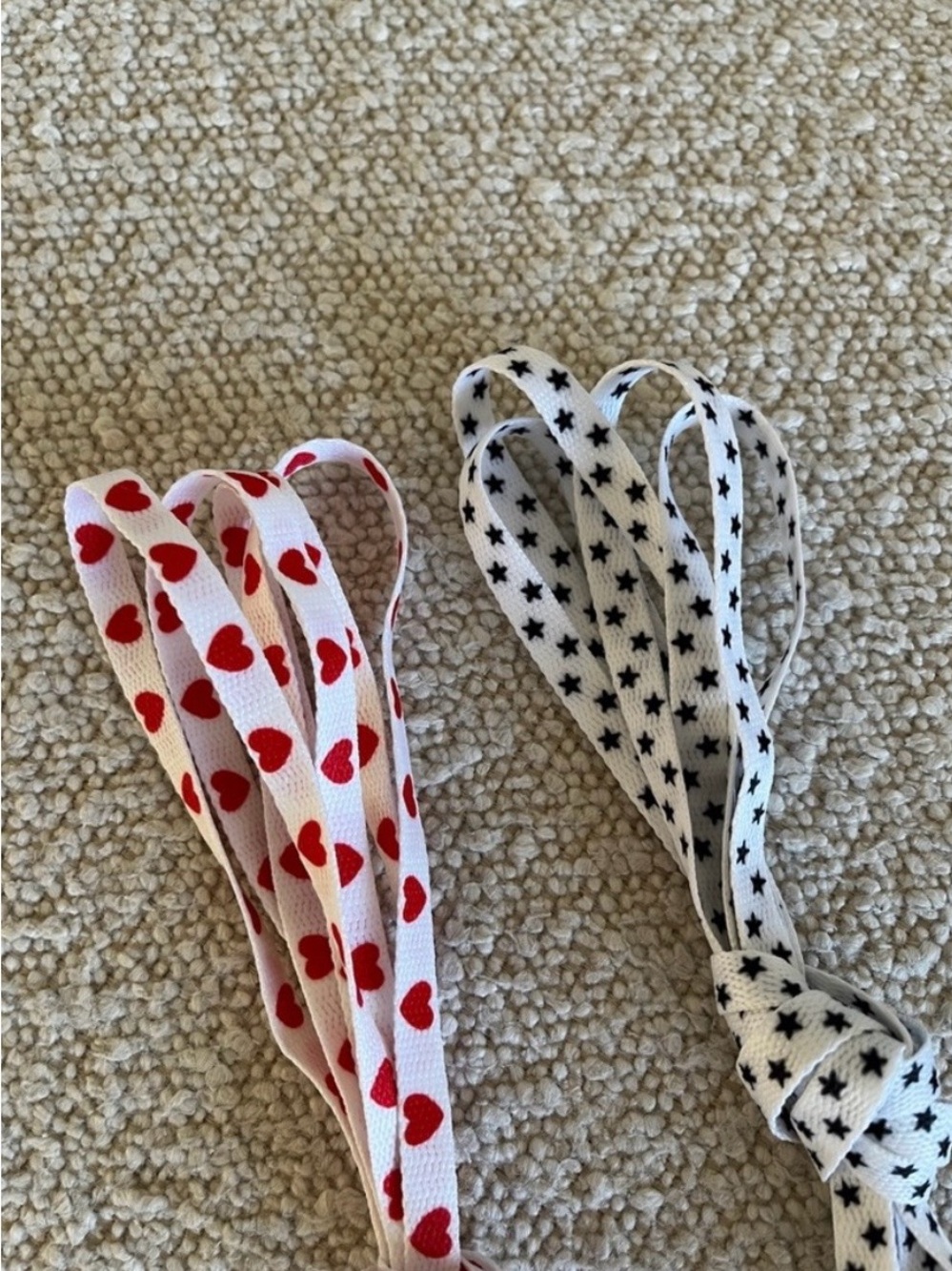 Converse Star and Heart Laces